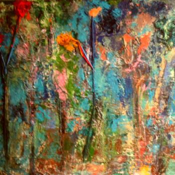 Pintura intitulada "floresta.jpg" por Maria Emilia Amaral, Obras de arte originais