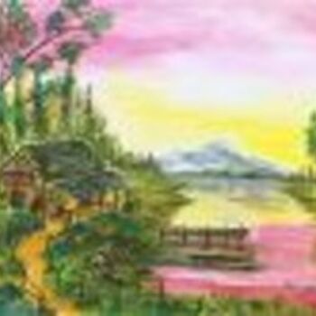 Digital Arts titled "The Lakeside Tradin…" by Memory Webb, Original Artwork