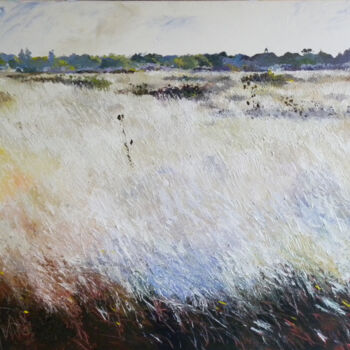 Painting titled "les prairies sauvag…" by Memto, Original Artwork, Acrylic