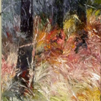 Peinture intitulée "forêt en novembre.j…" par Memto, Œuvre d'art originale, Huile