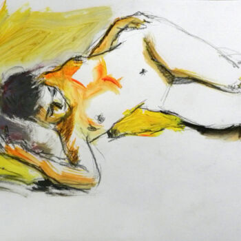 Pintura titulada "sommeil de Jade.jpg" por Memto, Obra de arte original, Acrílico