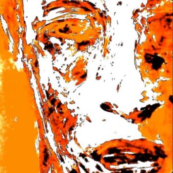 Digital Arts titled "Digart44 - Orange" by Mendelart, Original Artwork, Digital Painting