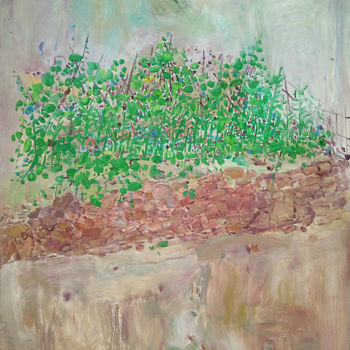 Malarstwo zatytułowany „Small Vegetable Gar…” autorstwa Mengmeng Yue, Oryginalna praca, Olej