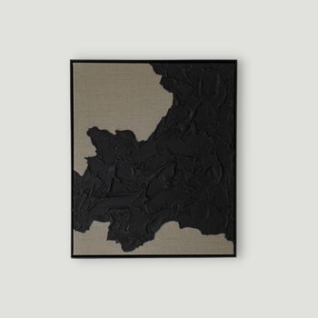 제목이 "COAST OF BLACK EARTH"인 미술작품 Meraki Atelier로, 원작, 아크릴 나무 들것 프레임에 장착됨