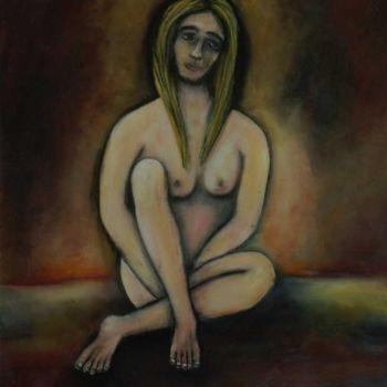Pittura intitolato ""Tristeza"" da Mechi, Opera d'arte originale