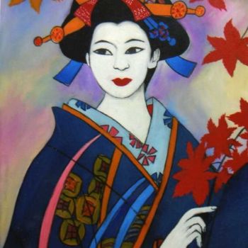 Pintura titulada ""Megumi"" por Mechi, Obra de arte original