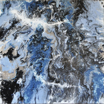 Peinture intitulée "BLUE" par Mercedes Vanpeene, Œuvre d'art originale, Acrylique