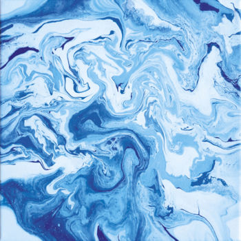 Картина под названием "WATER" - Mercedes Vanpeene, Подлинное произведение искусства, Акрил