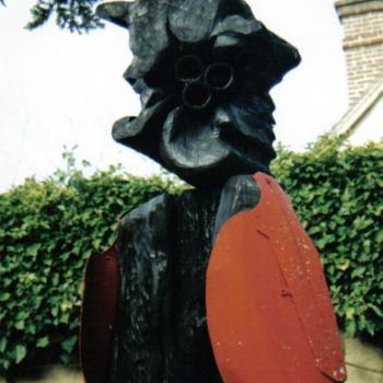 Escultura intitulada "le minotaure" por James Mercurin-James, Obras de arte originais