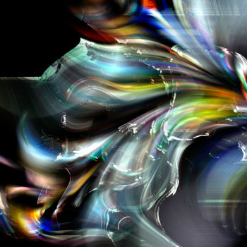 Arts numériques intitulée "Exuberant Light" par Richard Cresswell Thomas, Œuvre d'art originale, Travail numérique 2D