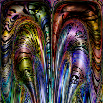 Digital Arts titled "Snake Skinuous" by Richard Cresswell Thomas, Original Artwork, 2D Digital Work