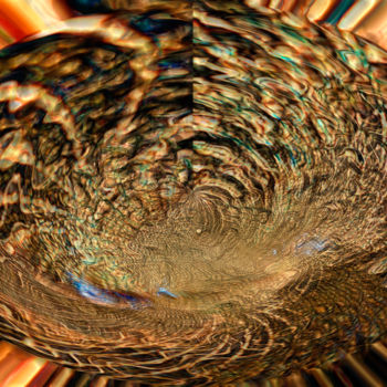 Digitale Kunst mit dem Titel "Dragon's Egg Planet…" von Richard Cresswell Thomas, Original-Kunstwerk, 2D digitale Arbeit