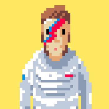 Digital Arts titled "David Bowie Pixel A…" by Merdu Beludru, Original Artwork, 2D Digital Work