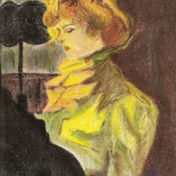 Рисунок под названием "lautrecopie12" - Sylvia Leroy, Подлинное произведение искусства, Пастель