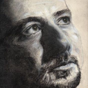 Dessin intitulée "Cédric" par Sylvia Leroy, Œuvre d'art originale, Pastel