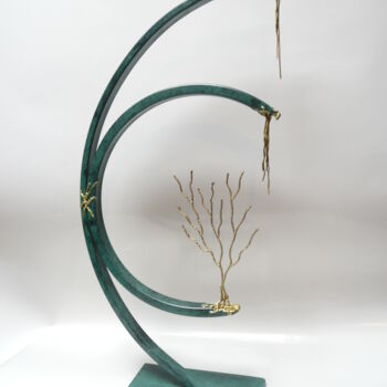 Sculpture titled "partage" by Mériadec Le Clainche, Original Artwork, Metals