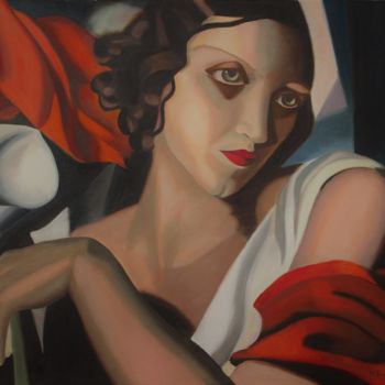 "Ritratto di Madame…" başlıklı Tablo Merite Progni tarafından, Orijinal sanat, Petrol