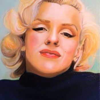 Pittura intitolato "Marilyn Monroe" da Merite Progni, Opera d'arte originale, Olio