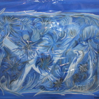 Pintura intitulada "OCEANO" por Moisés Merrelho, Obras de arte originais, Óleo