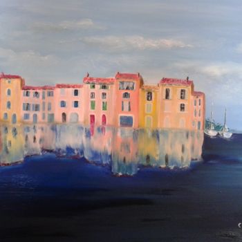 "Venise Provençale" başlıklı Tablo Mersali Fadi tarafından, Orijinal sanat, Petrol