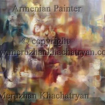 Картина под названием "Not concentrated at…" - Meruzhan Khachatryan, Подлинное произведение искусства, Масло