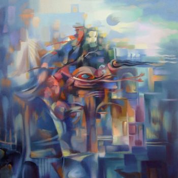 Картина под названием "You are praised, th…" - Meruzhan Khachatryan, Подлинное произведение искусства, Масло