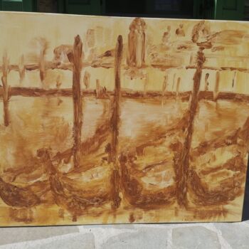 Peinture intitulée "Venise I" par Meryem, Œuvre d'art originale, Pigments