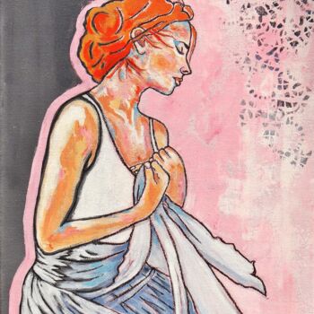 Peinture intitulée "Esther" par Meryl, Œuvre d'art originale, Acrylique