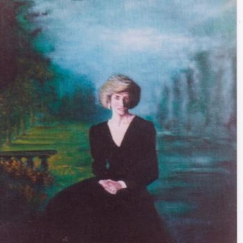 Peinture intitulée "Lady Diana" par Franck Pezzali Serge Mestre, Œuvre d'art originale