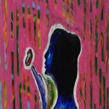 Painting titled "Les femmes" by Luciana Vieira, Original Artwork, Acrylic