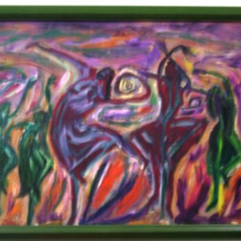 Peinture intitulée "dancers3.jpg" par Metin Yasarturk, Œuvre d'art originale