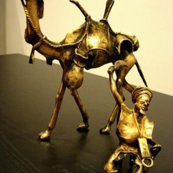 제목이 "Sculpture "Touareg…"인 미술작품 Métis Art Déco로, 원작