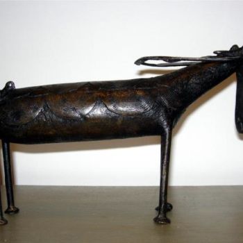 제목이 "Sculpture "Buffle d…"인 미술작품 Métis Art Déco로, 원작