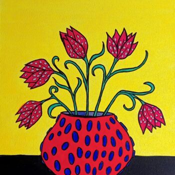 "Swamp tulip" başlıklı Tablo Metka Gelt tarafından, Orijinal sanat, Akrilik