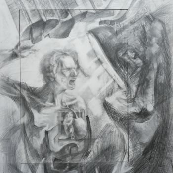 Dessin intitulée "The Essence of inne…" par Andrew Metto, Œuvre d'art originale, Crayon