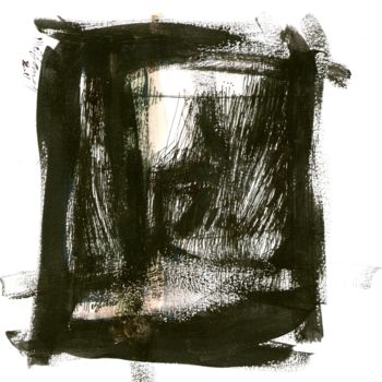Dessin intitulée "Idée noire 18" par Meziane Boussaid, Œuvre d'art originale, Encre