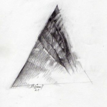 Zeichnungen mit dem Titel "Elems 03" von Meziane Boussaid, Original-Kunstwerk, Bleistift