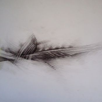 Drawing titled "Délimiter 09" by Meziane Boussaid, Original Artwork, Pencil