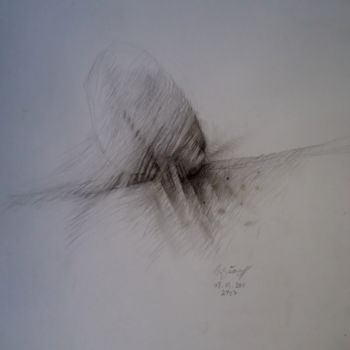 Dessin intitulée "Délimiter 08" par Meziane Boussaid, Œuvre d'art originale, Crayon