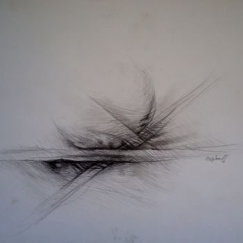 图画 标题为“Délimiter 05” 由Meziane Boussaid, 原创艺术品, 铅笔