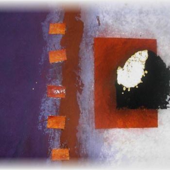 Painting titled "violet N° 2" by Bleu Meziani, Original Artwork