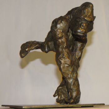 Sculpture intitulée "DOS ARGENTE" par Marco, Œuvre d'art originale, Bronze