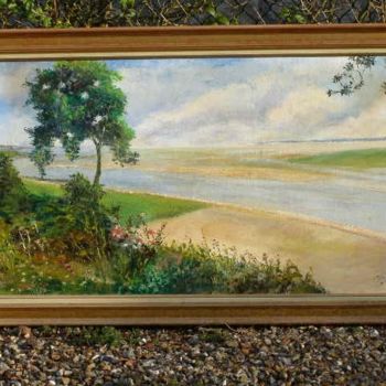 Painting titled "La Baie de Somme" by Sylvie Fouchy, Original Artwork
