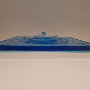 Escultura intitulada "Liquid series" por Fournier, Obras de arte originais, Resina