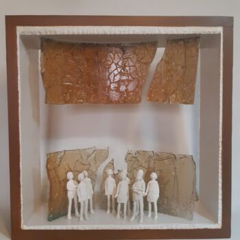 Sculpture intitulée "Meeting Room - Seri…" par Fournier, Œuvre d'art originale, Résine