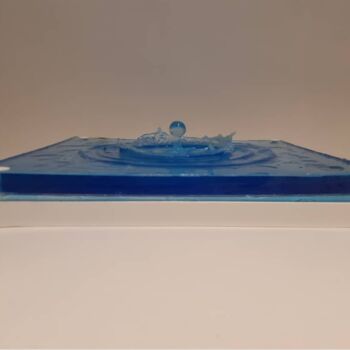Скульптура под названием "Liquid series 2" - Fournier, Подлинное произведение искусства, Смола