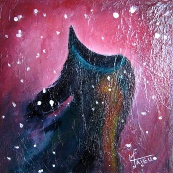 Painting titled "Nébuleuse cheval" by Marie France Mateu, Original Artwork