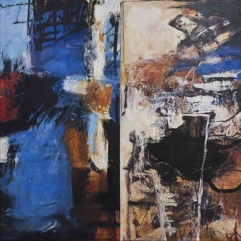 Peinture intitulée "Sans titre - acryli…" par Michel Gayard, Œuvre d'art originale, Huile