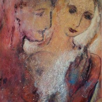 Painting titled "Infinito amor" by M.Gloria, Original Artwork, Oil