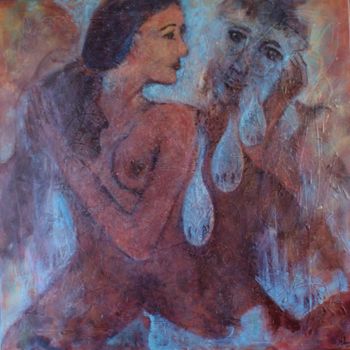 Pintura intitulada "Lacrima" por M.Gloria, Obras de arte originais, Óleo